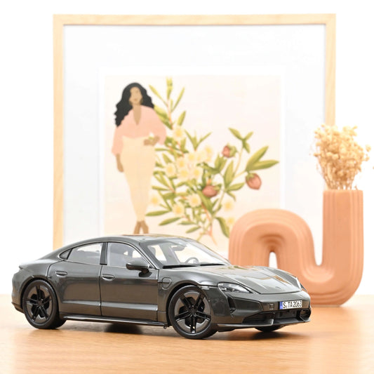 Norev Porsche Taycan Turbo S 2024 - Slate Grey Neo 1:18 Modell