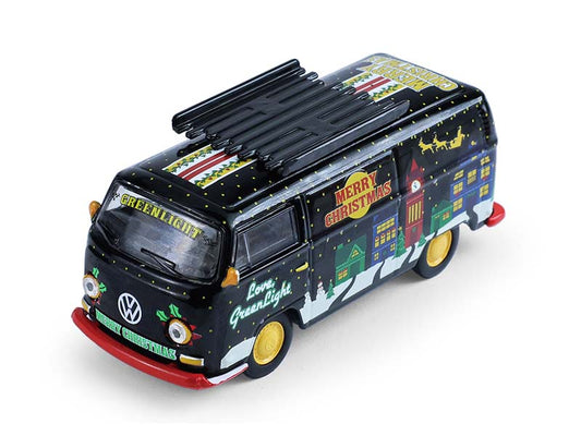 Greenlight Volkswagen Type 2 Panel Van Christmas Edition with Tree Accessory 1:64 Modell