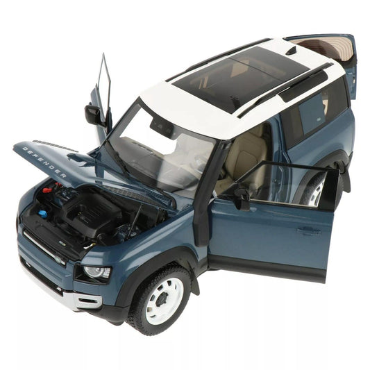 Almost Real Land Rover Defender 90 2020 - Tasman Blue 1:18 Modell