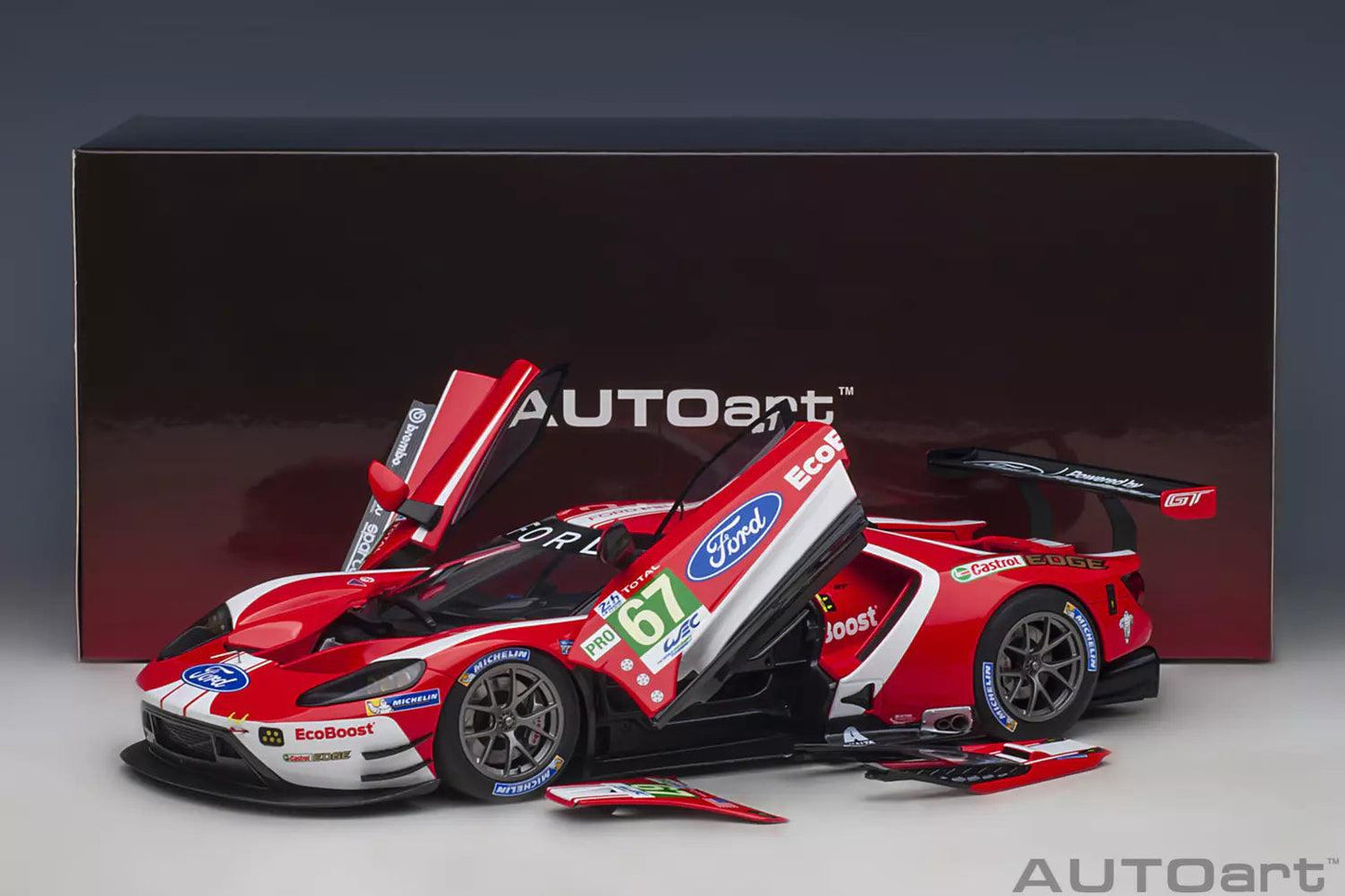 AutoArt Ford GT GTE Pro Le Mans 24h 2019 A.Priaulx/H.Tincknell/J.Bomarito 67 1:18 Modell
