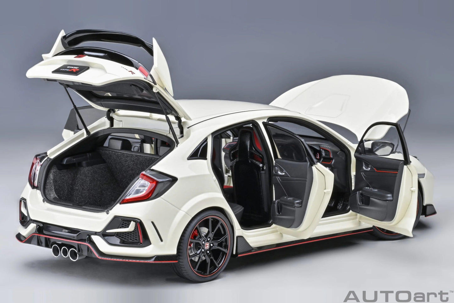 AutoArt Honda Civic Type R (FK8) 2021 - Championship White 1:18 Modell