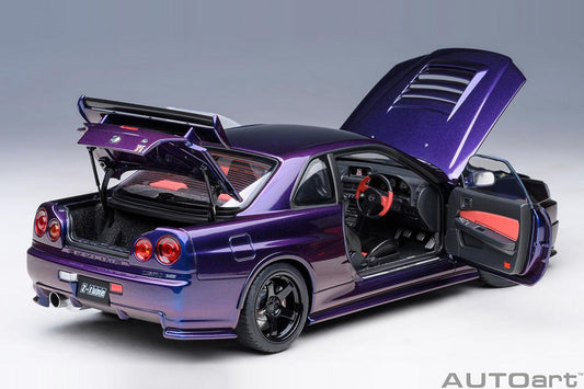 AutoArt Nissan Skyline GT-R (R34) Z - tune - Midnight Purple 1:18 Modell_Artexio