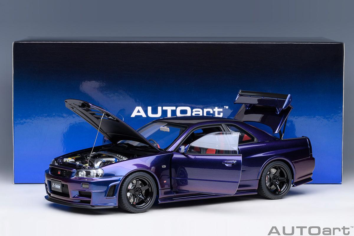 AutoArt Nissan Skyline GT-R (R34) Z - tune - Midnight Purple 1:18 Modell_Artexio