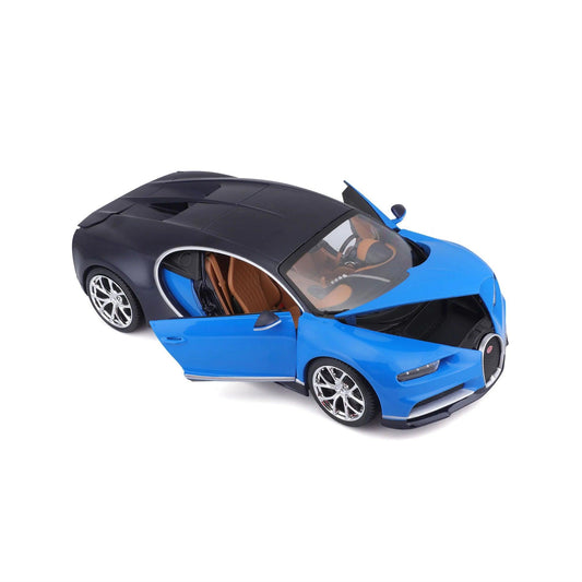 Bburago Bugatti Chiron Blue/Black 1:18 Modell