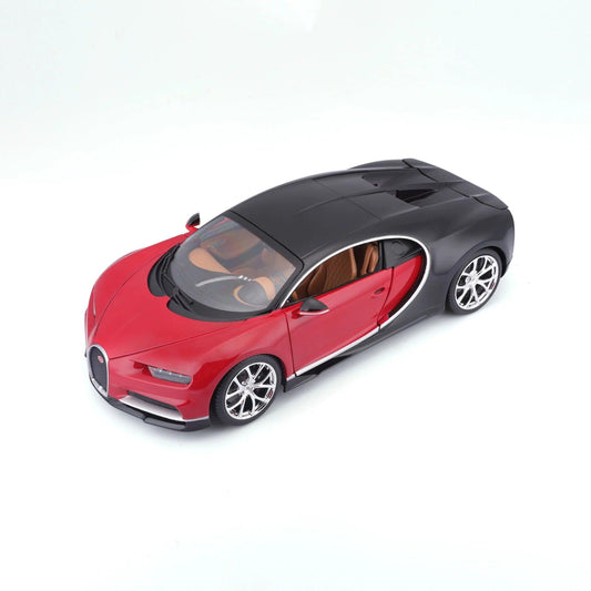 Bburago Bugatti Chiron - Red/Black 1:18 Modell