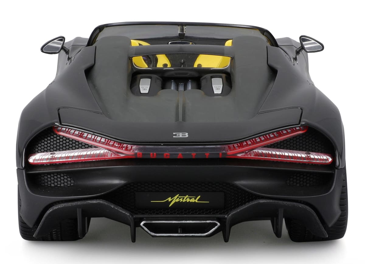 Bburago Bugatti W16 - Mistral Black 1:18 Modell