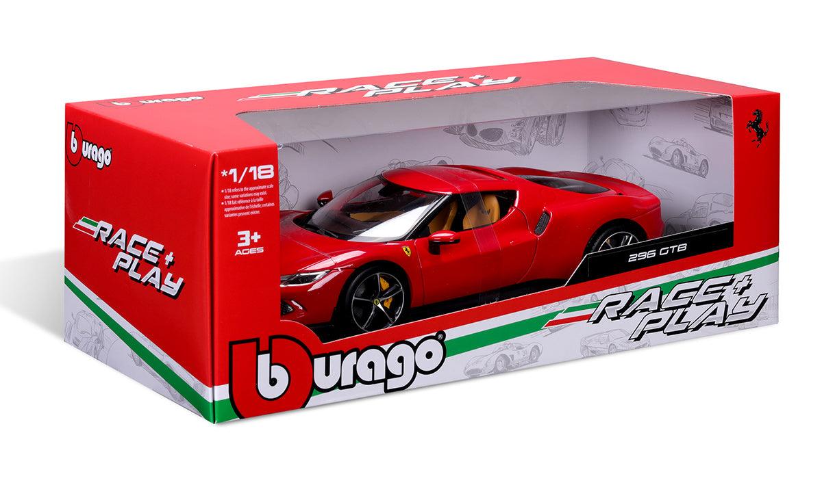 Bburago Ferrari 296 GTB 2023 - Rosso Corsa 1:18 Modell