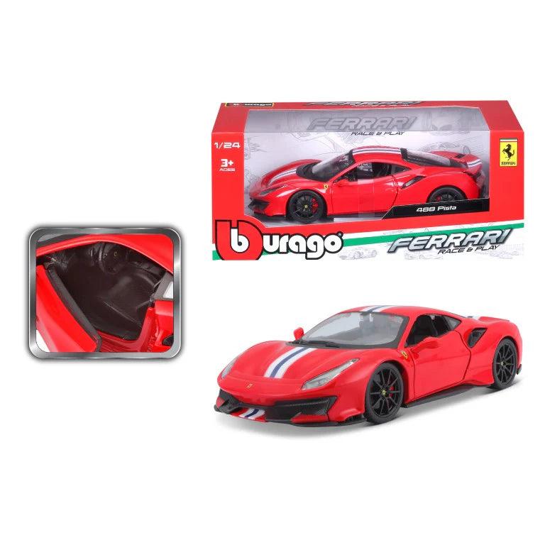 Bburago Ferrari 488 Pista - Red 1:24 Modell