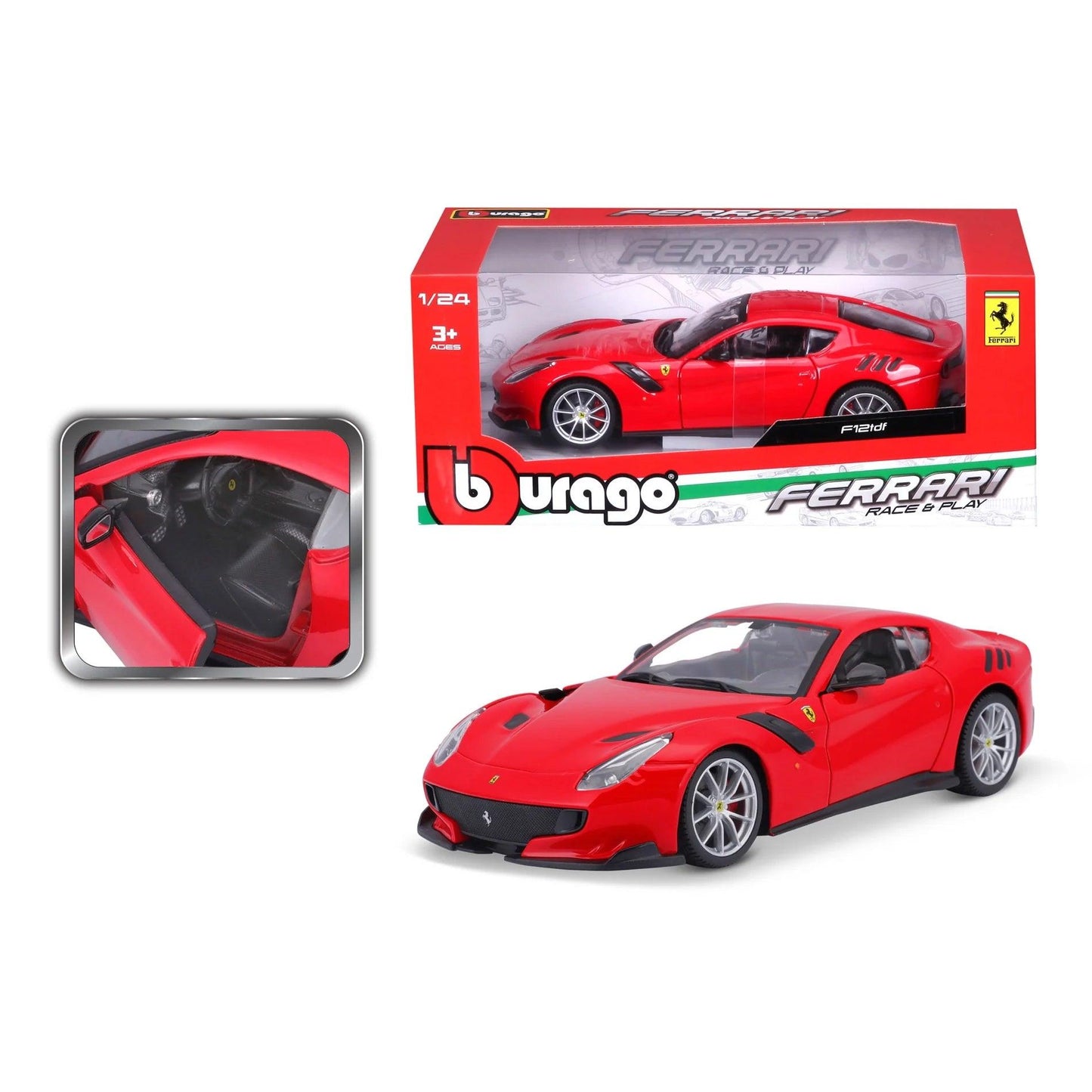 Bburago Ferrari F12 TDF 2016 - Red 1:24 Modell