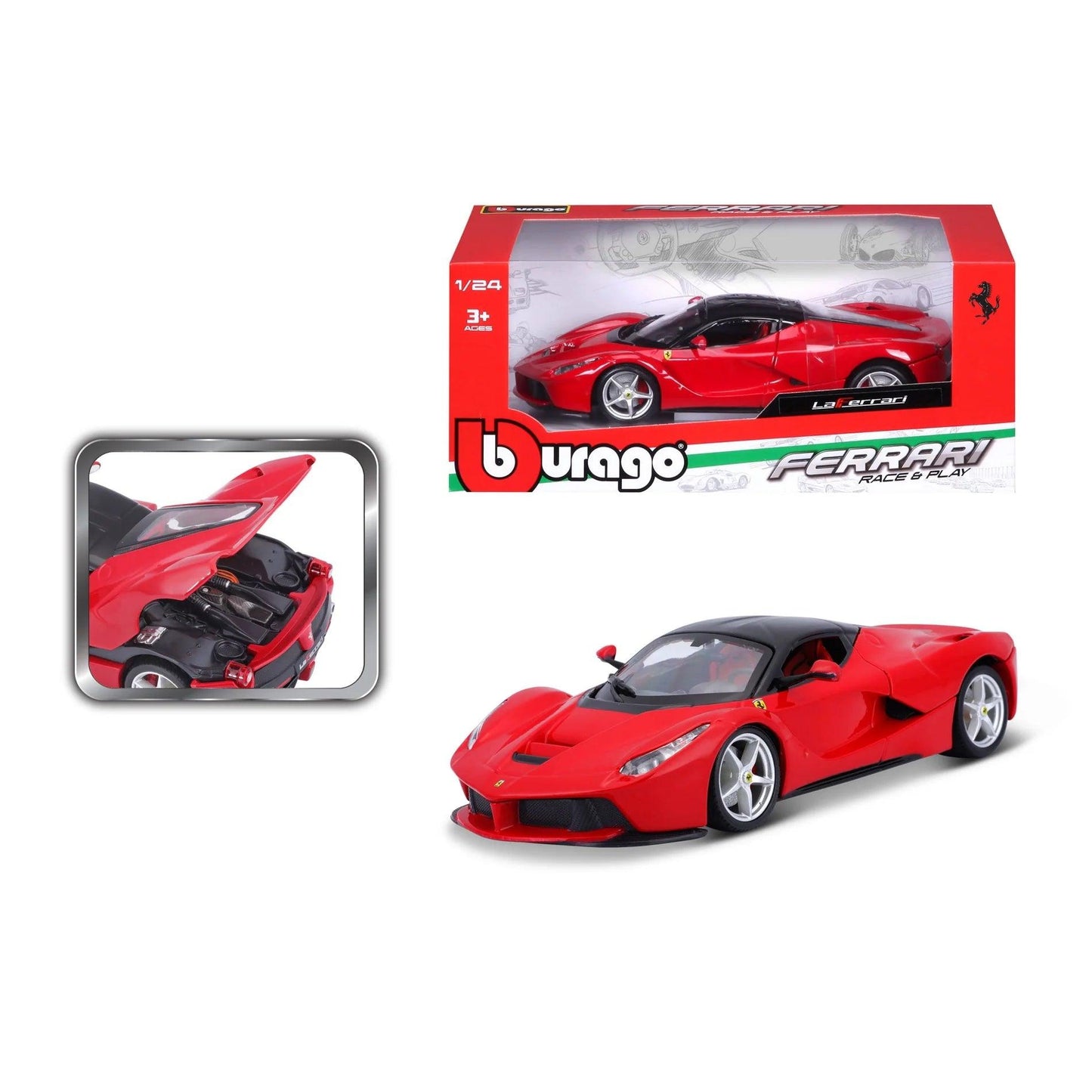 Bburago Ferrari LaFerrari - Red 1:24 Modell