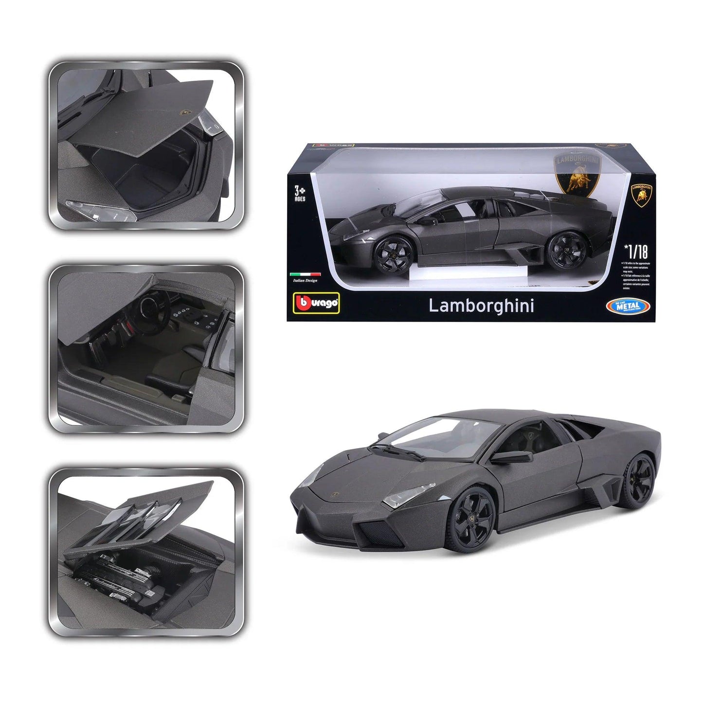 Bburago Lamborghini Reventon - Grey 1:18 Modell