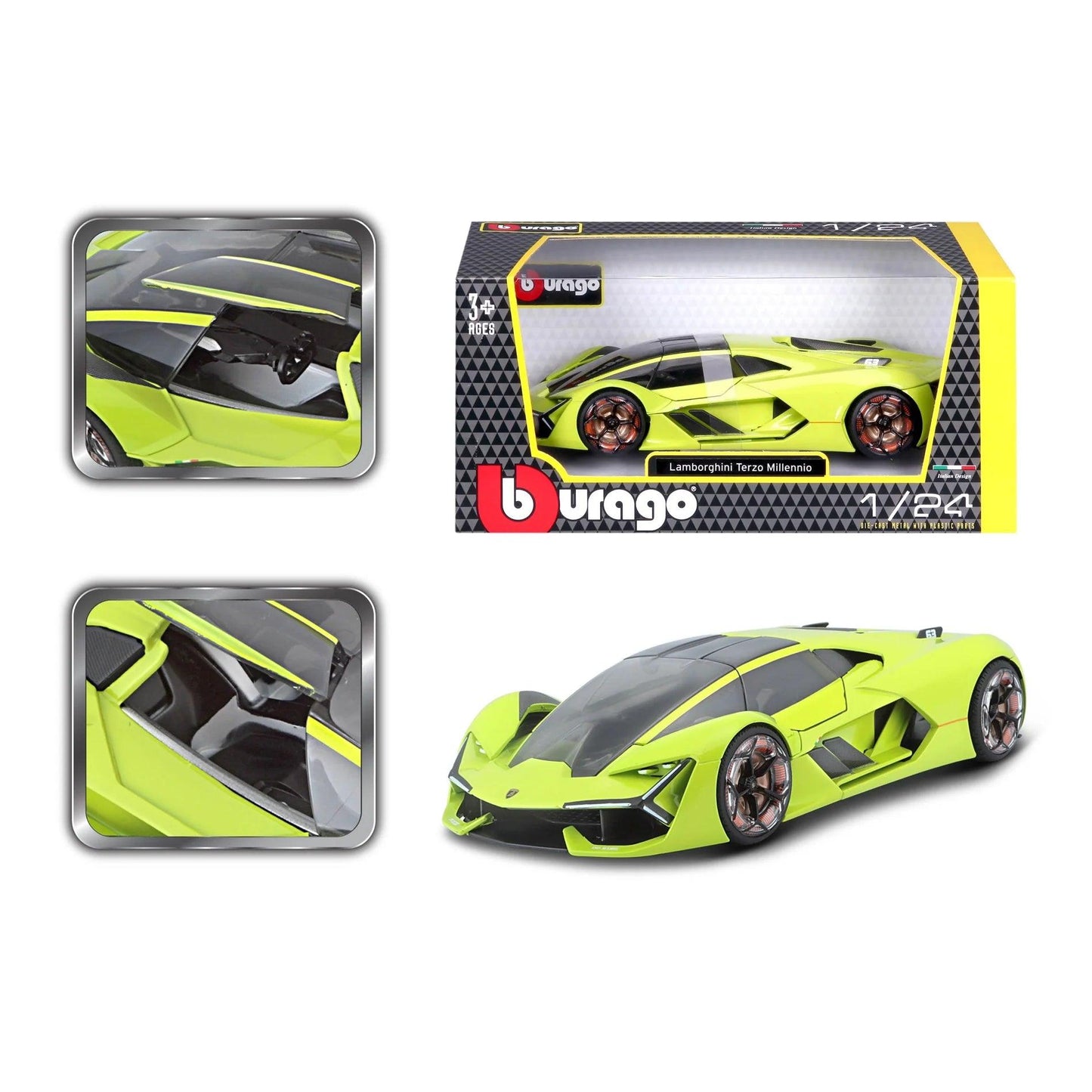 Bburago Lamborghini Terzo Millennio 2019 - Green 1:24 Modell