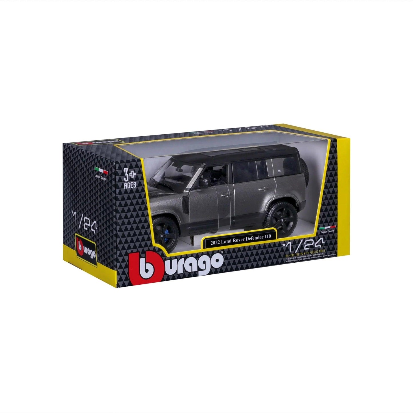 Bburago Land Rover Defender 110 - 4 Door Version - Grey 1:24 Modell