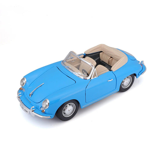 Bburago Porsche 356B Cabriolet 1961 - Blue 1:18 Modell