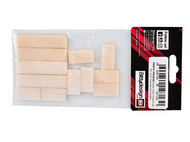 Bittydesign 1:10 Touring Schaumstoffeinlagen Set am Frontrammer