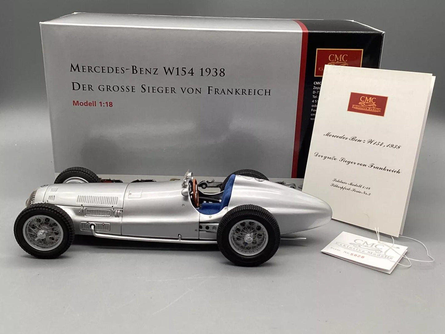 CMC Modelcars Mercedes-Benz W154 1938 1:18 Modell_Artexio