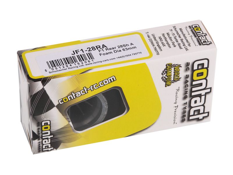 Contact 1:10 F1 Komplettrad hinten 28 Shore Jap Moosgummreifen D59mm
