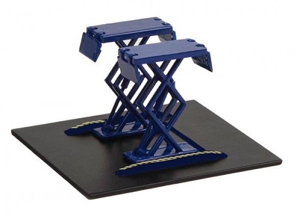 Greenlight Automotive Double Scissor Lifts - Blue 1:64 Modell