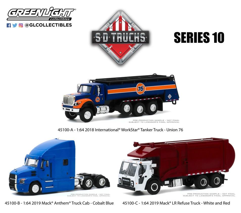 Greenlight S.D. Trucks Series 10 (Set mit 6 Modellwagen) 1:64 Modelle