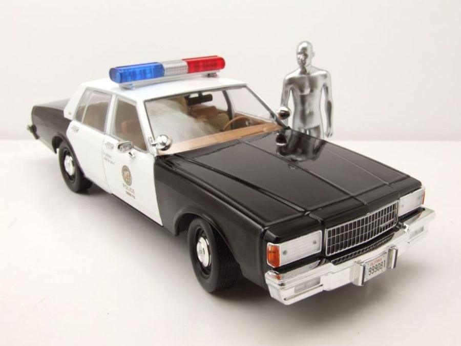 Greenlight Terminator 2: Judgment Day (1991) - 1987 Chevrolet Caprice Metropolitan Police with T-1000 1:18 Modell - Artexio