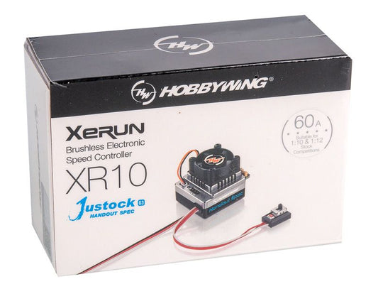Hobbywing Xerun XR10 Justock G3 Handout Spec Brushless Regler 60A 2s - 3 LiPo, BEC 3A für 1:10 Fahrzeuge