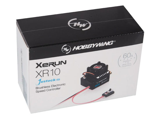 Hobbywing Xerun XR10 Justock G3S Brushless Regler 60A, 2s - 3 LiPo, BEC 4A