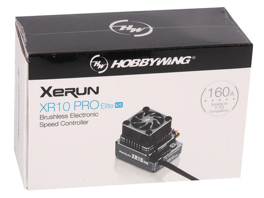 Hobbywing Xerun XR10 Pro Elite G2S Brushless Regler 160A, 2s LiPo für 1:10 Fahrzeuge