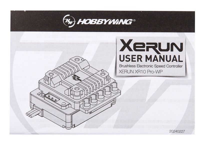 Hobbywing Xerun XR10 Pro WP Brushless Regler 160A, 2s LiPo