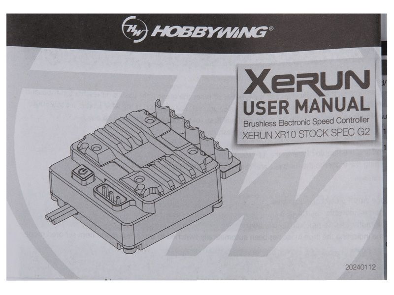 Hobbywing Xerun XR10 Stock Spec Brushless Regler 100A, 2s LiPo, BEC 5A