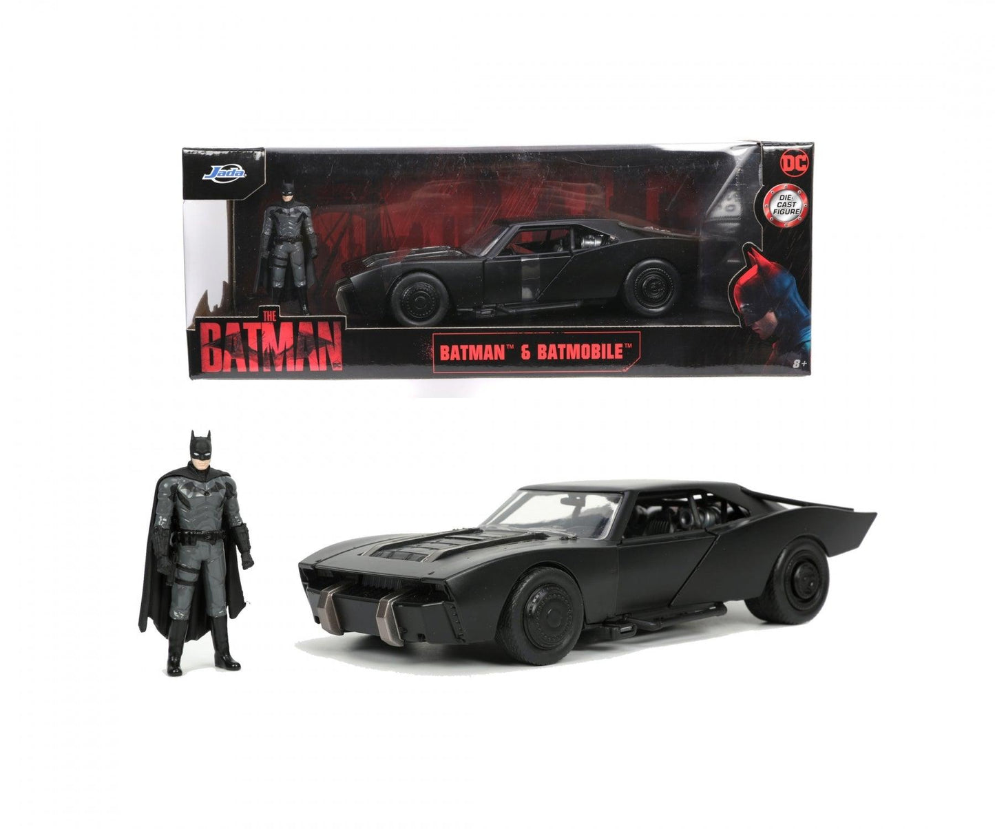 Jadatoys Batmobile The Batman 2022 with figure 1:24 Modell