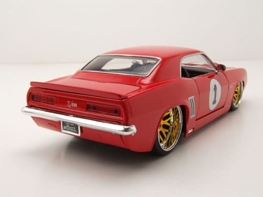 Jadatoys Chevrolet Camaro 1969 Red - Fast & Furious 1:24 Modell