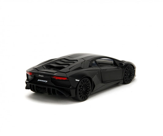 Jadatoys Shaw's Lamborghini Aventador black - Fast & Furious 1:24 Modell