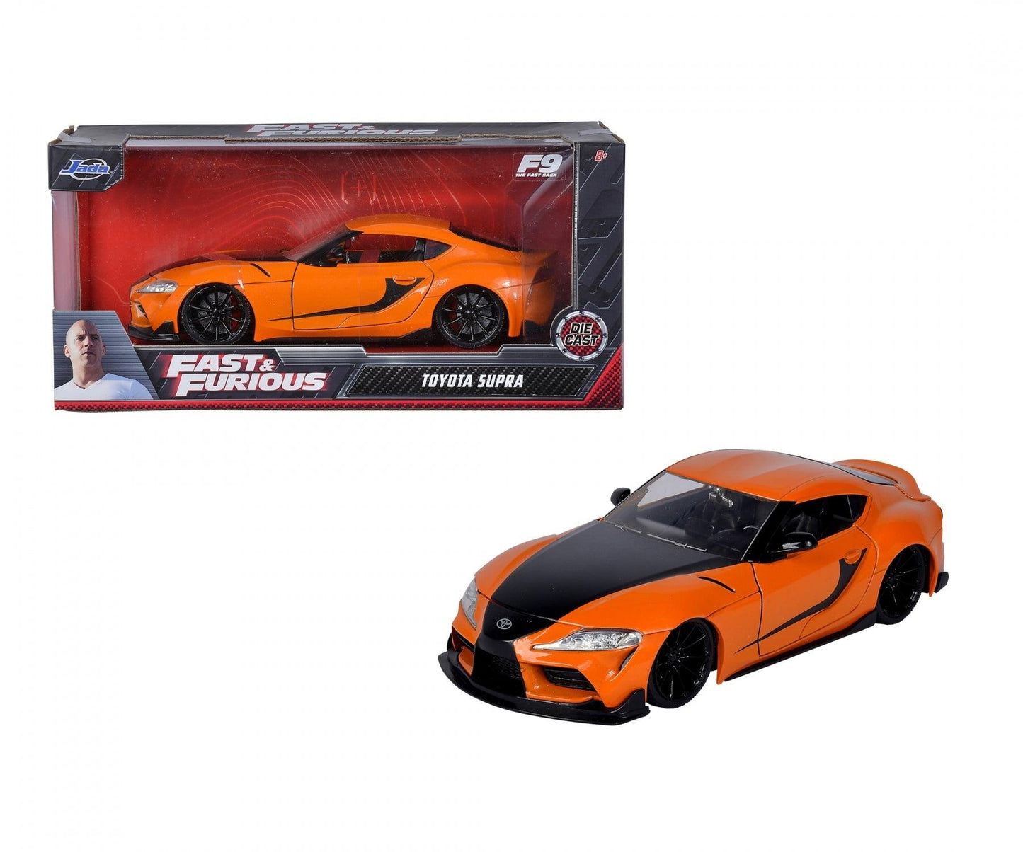 Jadatoys Toyota Supra 2020 Orange - Fast & Furious 1:24 Modell