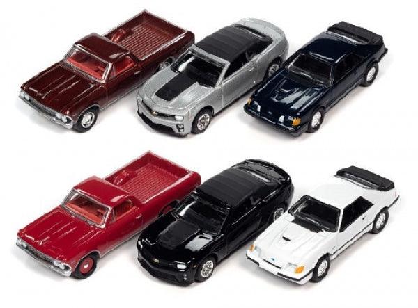 Johnny Lightning Collector Tin Assortment 2021 Release 2 (Set von 6 Modellen) 1:64 Modelle
