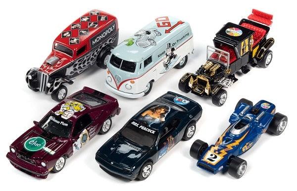 Johnny Lightning Pop Culture - Release 1 2021 (Set von 6 Modellen) 1:64 Modelle