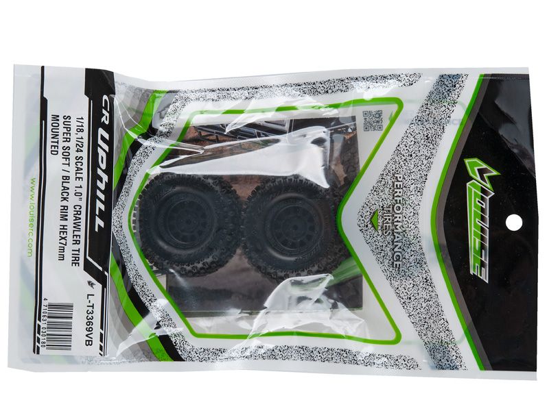 Louise RC Crawler "CR-Uphill" für TRX-4M Komplettrad 1.0 schwarz # Super Soft