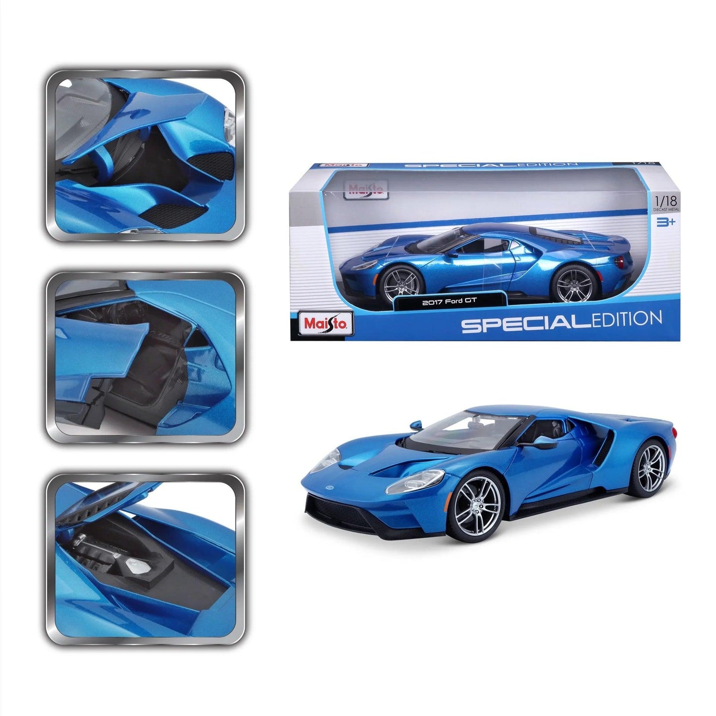 Maisto Ford GT 2017 - Blue 1:18 Modell