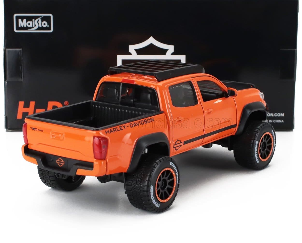 Maisto Toyota TACOMA TRD PRO 2023 - HARLEY DAVIDSON 1:24 Modell
