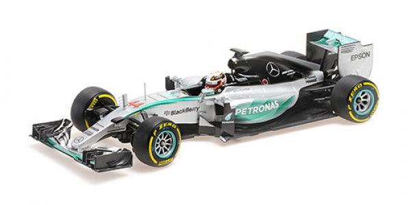 Minichamps Mercedes AMG Petronas F1 Team W06 Hybrid – Lewis Hamilton – World Champion 2015 1:18 Modell