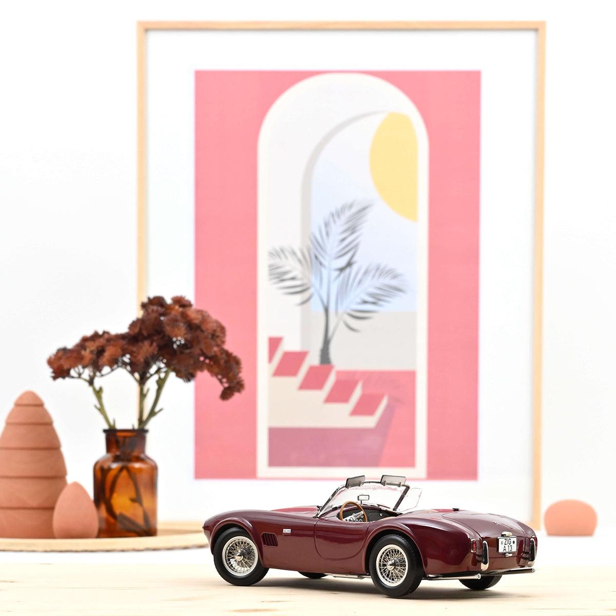 Norev AC Cobra 289 1963 Dark Red 1:18 model