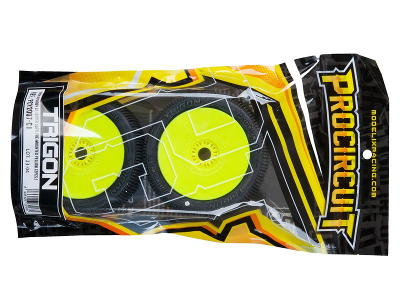 Procircuit Komplettrad TRIGON V3 1:8 Buggy RC Reifen C1 Super Soft