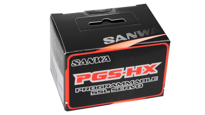 Sanwa PGS-HR Mini Digital Servo 0,10sec/5,8kg mit Aluminium Obergehäuseteil für 1:12 Onroad