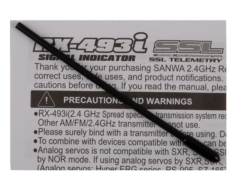 Sanwa RX-493i Empfänger (4-Kanal/FH5) Dual ID + Signal Indicator