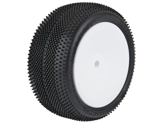 Schumacher 1:10 Komplettrad Azami gelb Offroad (2) 2WD + 4WD Heckreifen