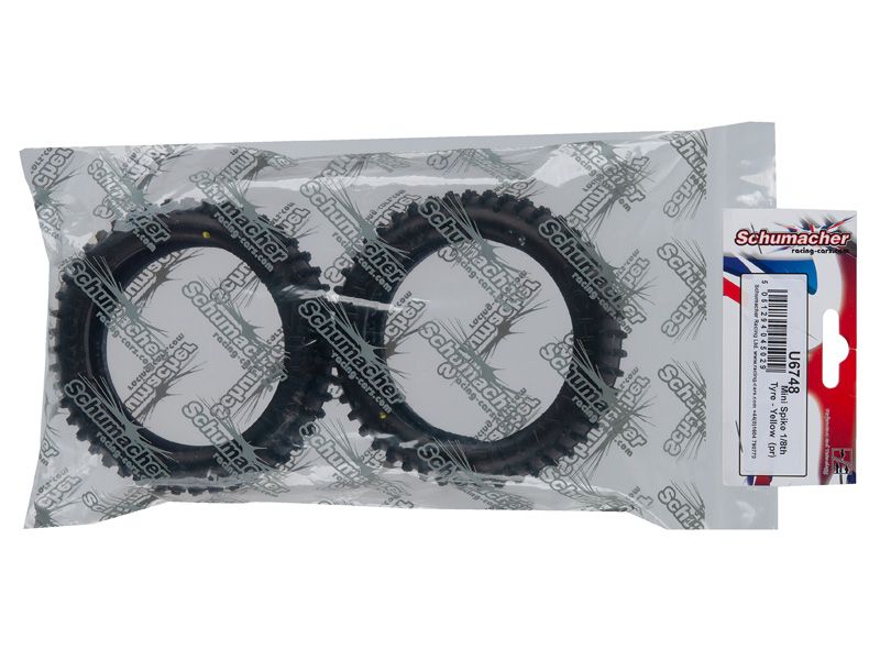 Schumacher 1:8 Mini Spike - gelb Offroad Reifen (2)