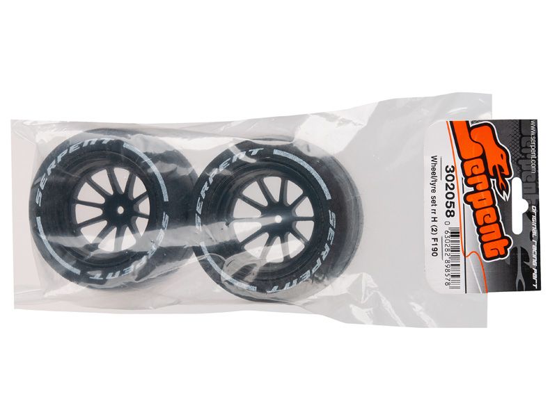 Serpent F190 Reifensatz hinten Mischung Hart