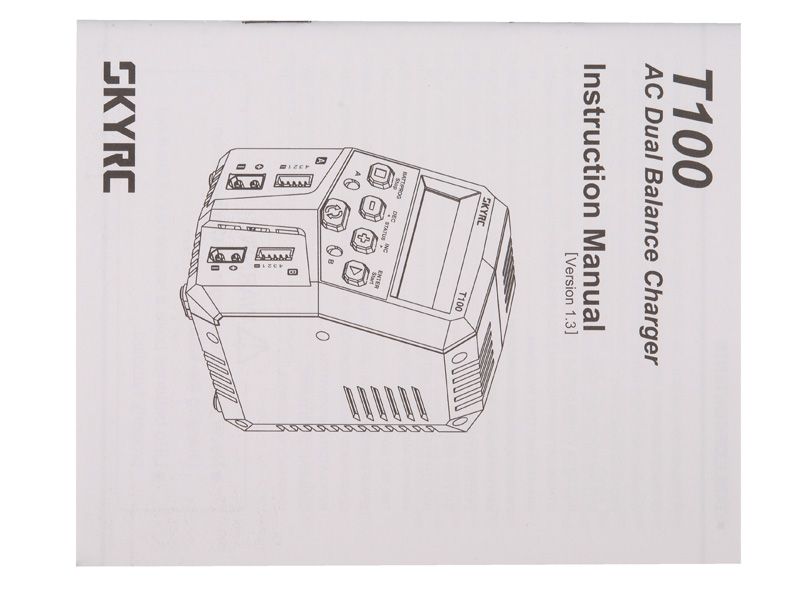 SkyRC T100 AC Ladegerät LiPo 2-4s 5A 2x50W