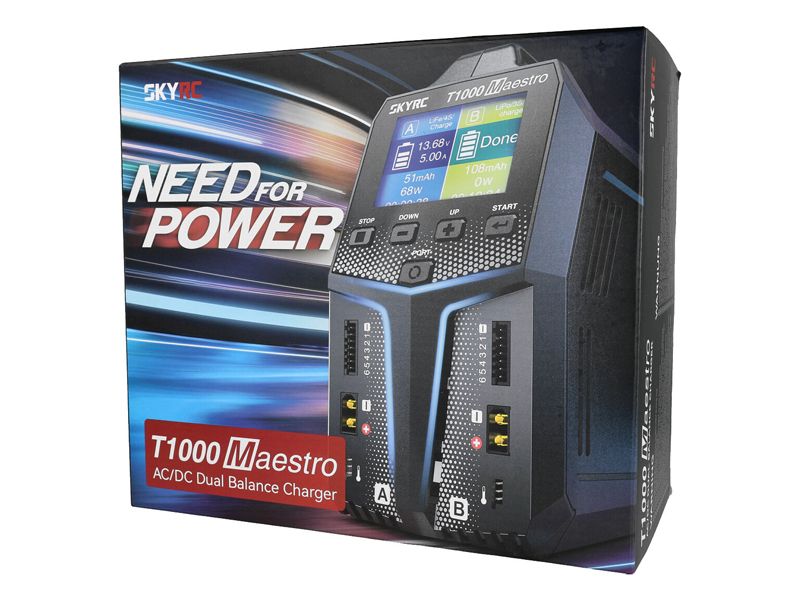 SkyRC T1000 Maestro AC/DC Ladegerät LiPo 1-6s 20A 450W