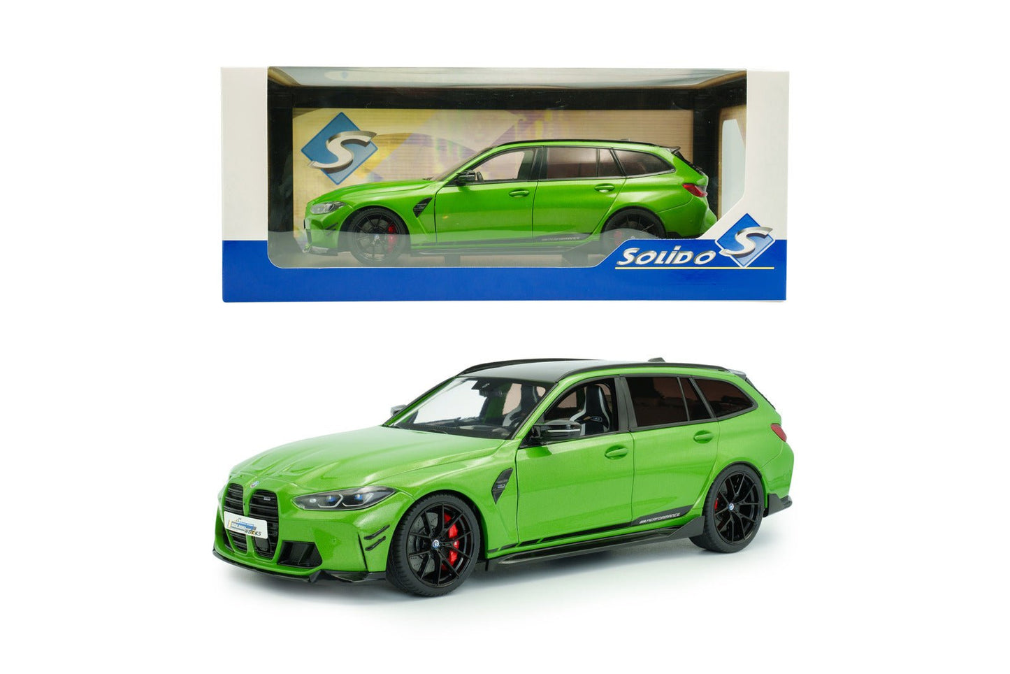 Solido BMW M3 (G81) Competition M XDrive Touring 2024 green metallic 1:18 Modell