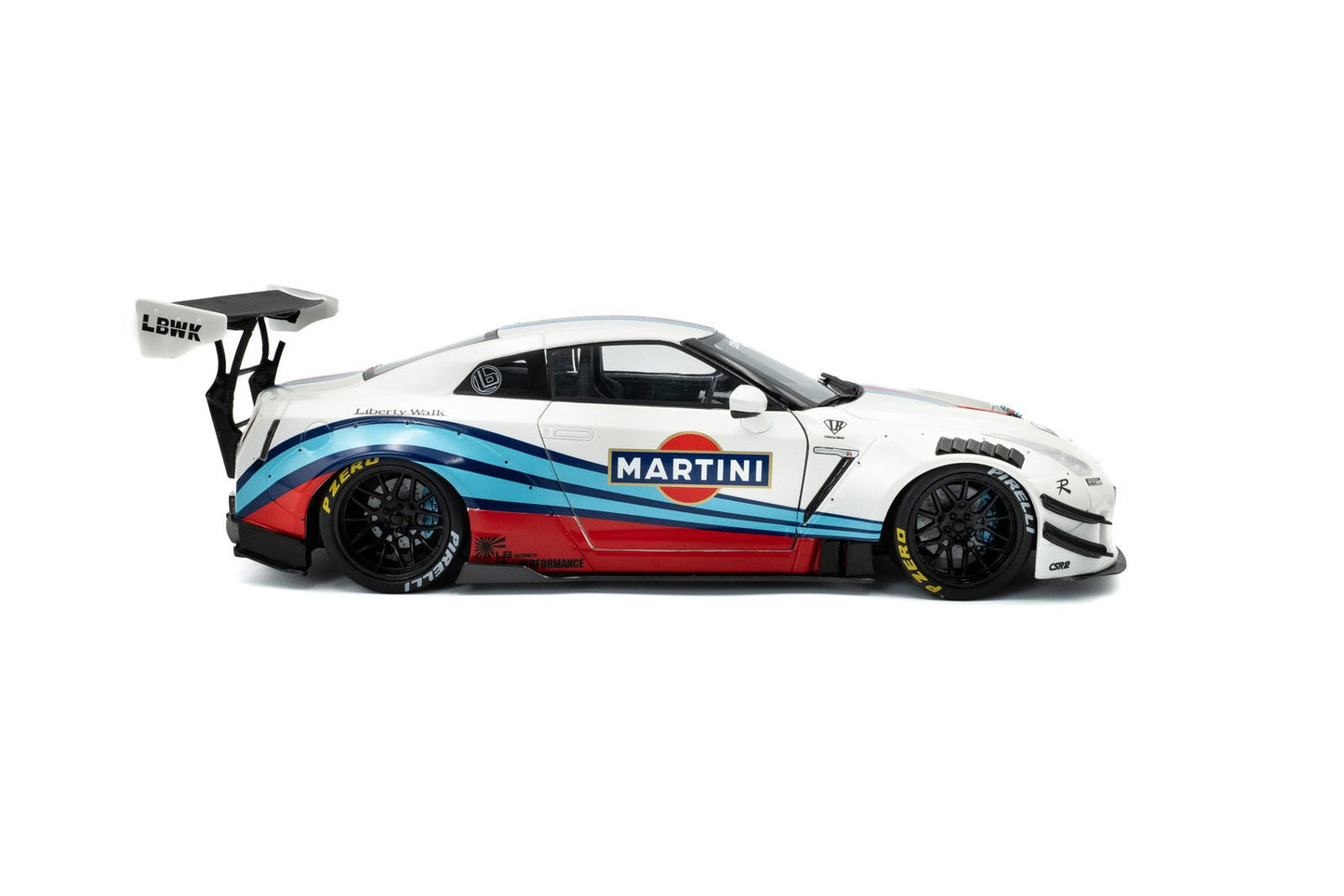 Solido Nissan GT - R (R35) LBWK Bodykit Type 2.0 2024 Martini 1:18 Modell